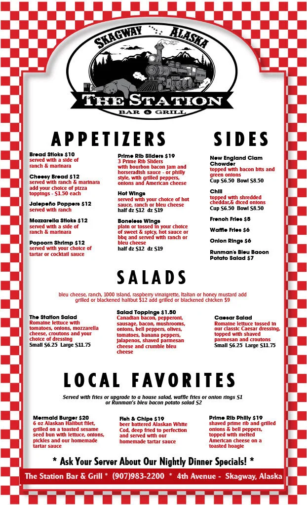 Station bar and sale grill